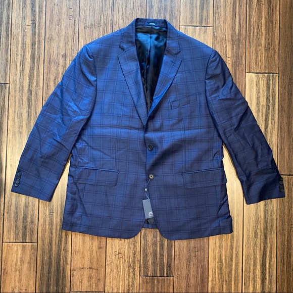 NWT JWN Wool Windowpane Sport Coat Blazer - Picture 9 of 15